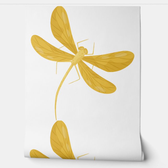 yellow dragonfly wallpaper (Unrolling)