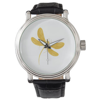 yellow dragonfly watch