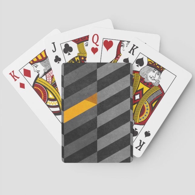 Yellow drawer playing cards (Back)