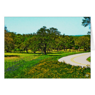 Yellow Dressed Robinson Road near Johnson City, TX