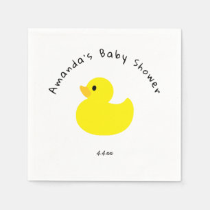 Yellow Duck - Baby Shower Napkin