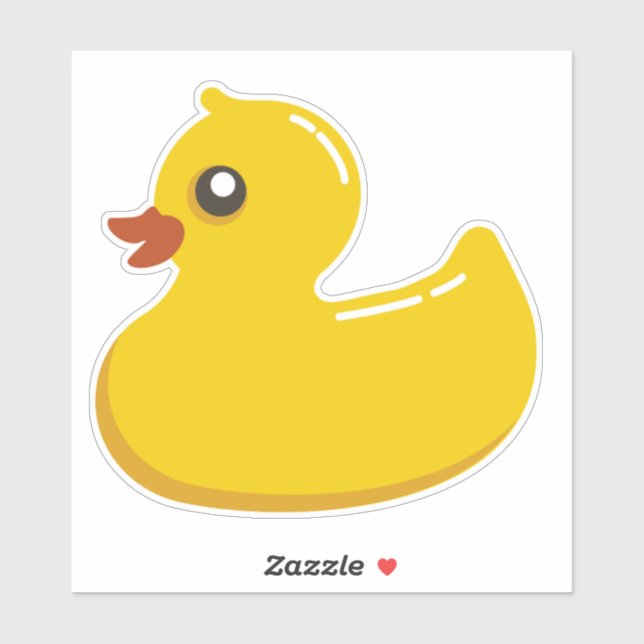 Yellow Duck Custom-Cut Vinyl Sticker (Sheet)