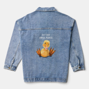 Yellow Duck Denim Jacket - Custom Text