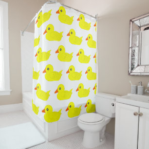Yellow Duck Design Shower Curtain