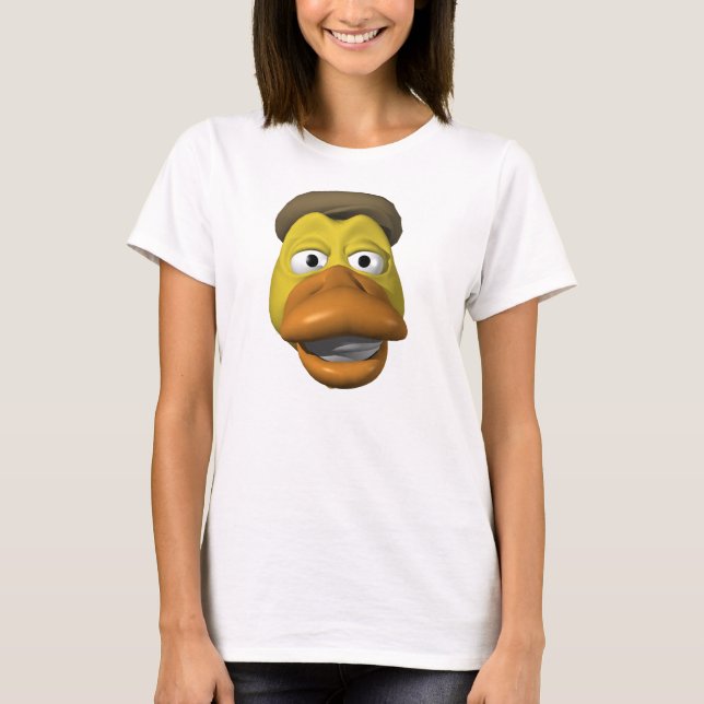Yellow duck face face T-Shirt (Front)