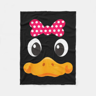 Yellow Duck Face Halloween Animal Costume Coquette Fleece Blanket