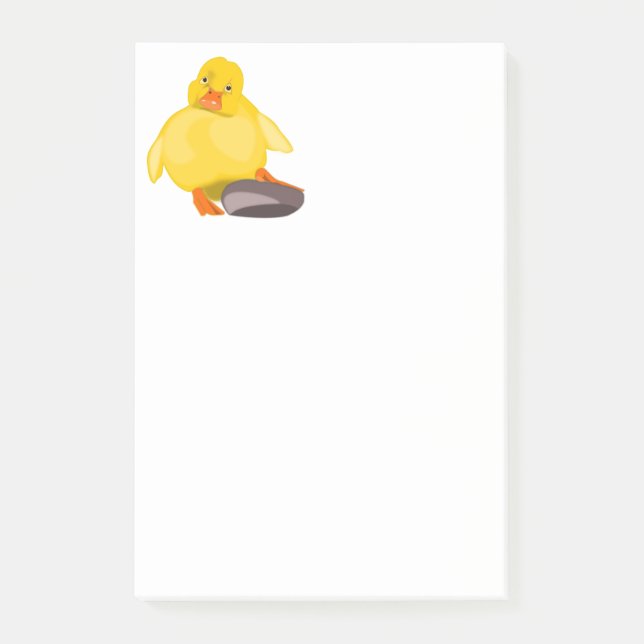 Yellow Duck Funny Sticky Notes (Front)
