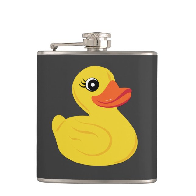 Yellow Duck Hip Flask (Front)