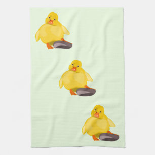 Yellow Duck Kitchen Towel - Choose Colour