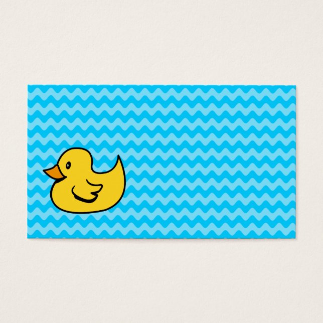 Yellow Duck on Aqua Waves (Front)