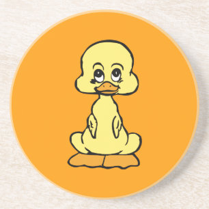 yellow duck Sandstone Coaster