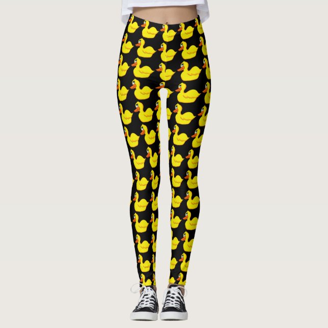 Yellow Duck Women's Leggings (Front)
