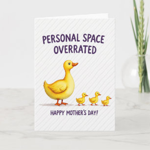 Yellow Duckie Mothers Day Card