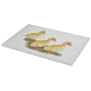 Yellow Ducklings Cutting Board