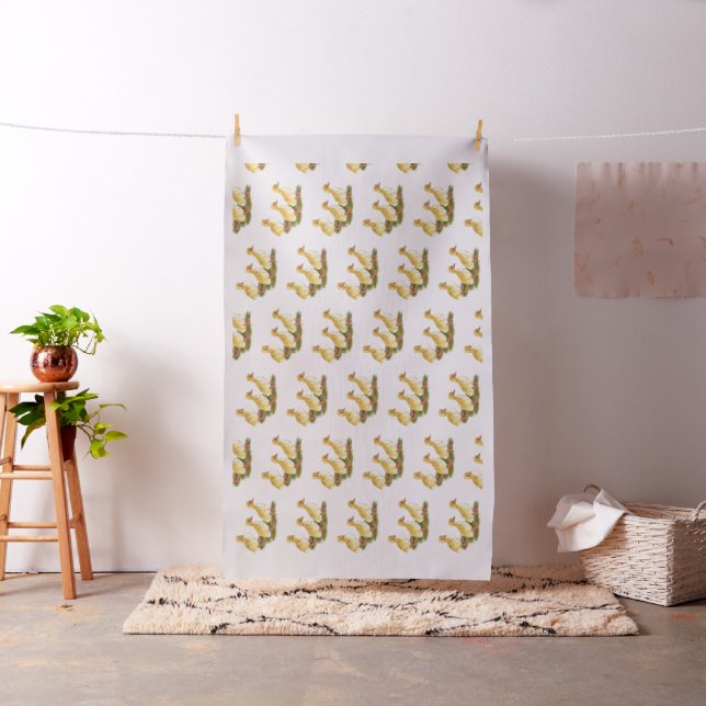 Yellow Ducklings Fabric (In Situ)