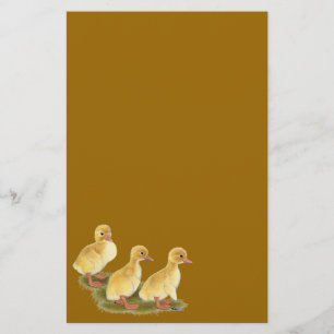 Yellow Ducklings Stationery