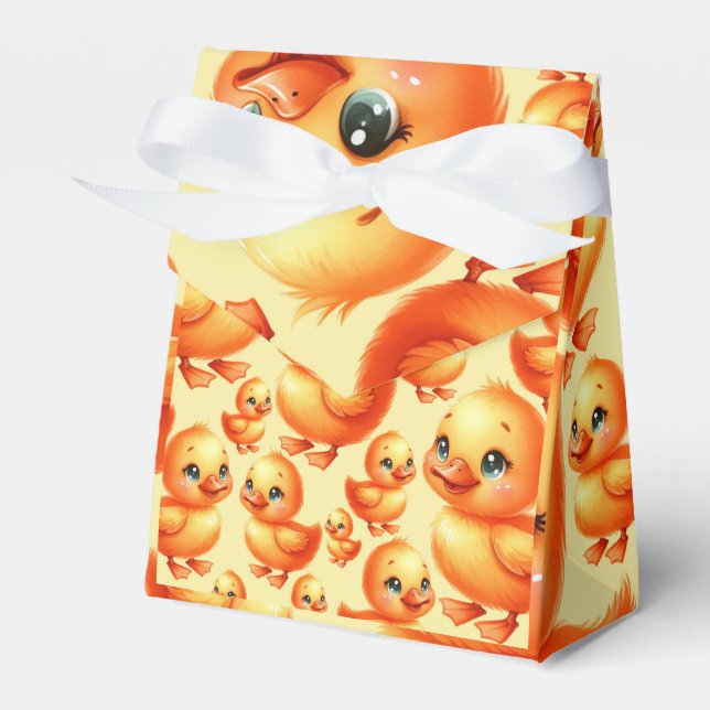 Yellow Ducks Favour Box (Front Side)