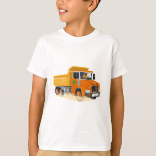 Yellow Dump Truck Cartoon for Kids T-Shirt