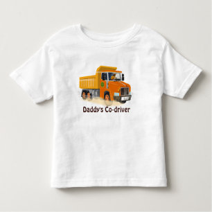 Yellow Dump Truck Cartoon for Kids Toddler T-Shirt