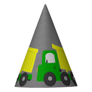 Yellow Dump Truck Party Hat