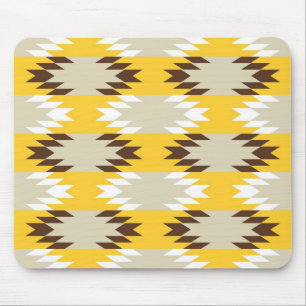 Yellow Earth Abstract Mouse Pad