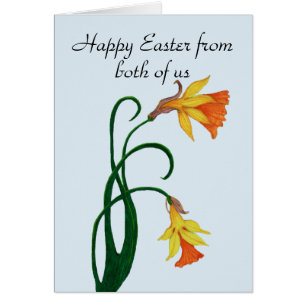 Yellow Easter Lily Daffodil, Happy Easter