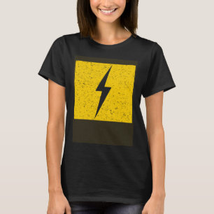 Yellow Electric Thunderbolt Lightning Bolt T-Shirt