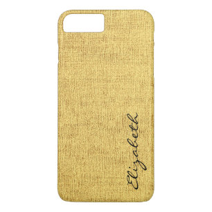 Yellow Elegant Canvas Look iPhone 8 Plus/7 Plus Case
