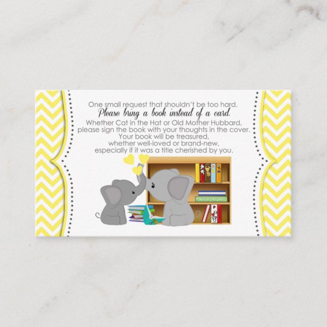 Yellow Elephant Book Requests Instead of Card 170B (Front)