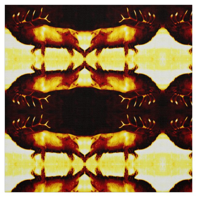 Yellow Elk Fabric (Swatch)