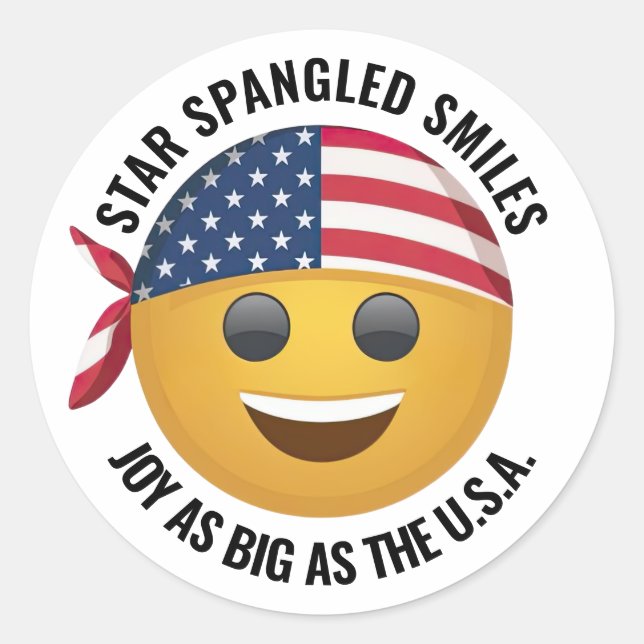 Yellow Emoji Face Stickers (Front)