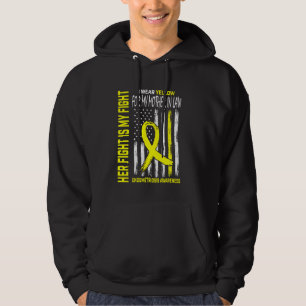 Yellow Endometriosis Awareness Mother In Law Flag Hoodie