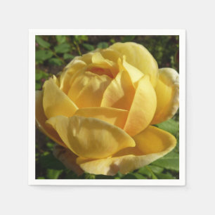 Yellow English Rose Napkin