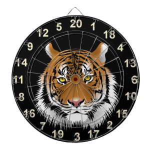 Yellow eye tiger dartboard