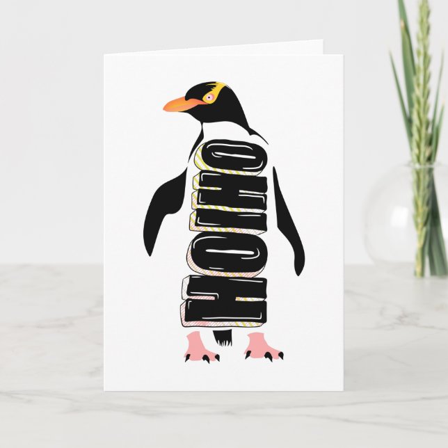Yellow eyed penguin New Zealand bird Card (Front)