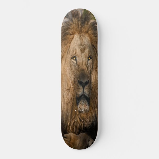YELLOW EYES lion Skateboard (Front)