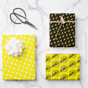 Yellow F-15E Strike Eagle Rocket Squadron Wrapping Paper Sheet