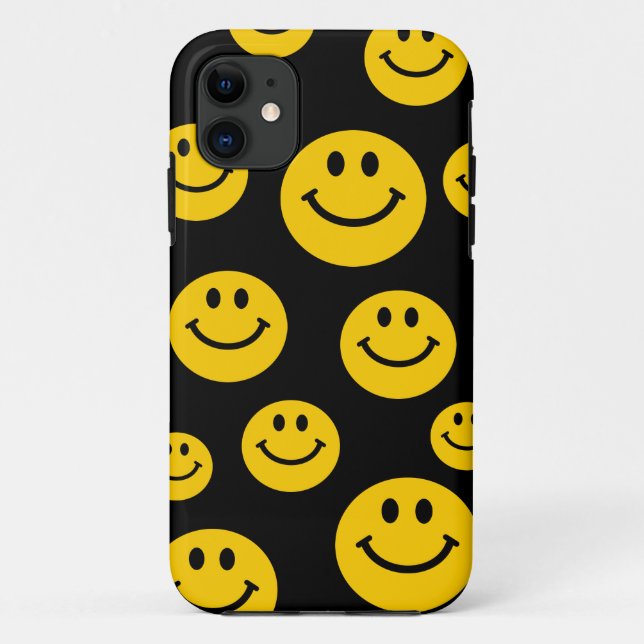 Yellow Face Case-Mate iPhone Case (Back)