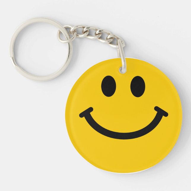 Yellow Face Key Ring (Front)