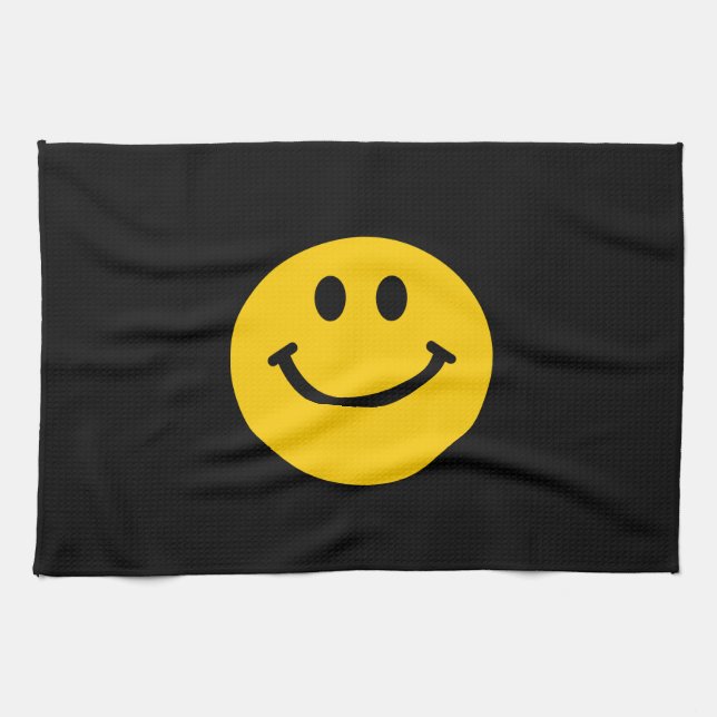 Yellow Face Tea Towel (Horizontal)