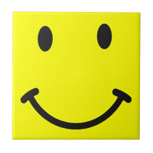 Yellow Face Tile Coaster