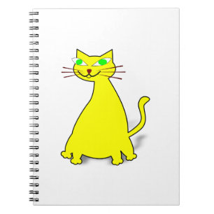 Yellow Fat Cat Notebook