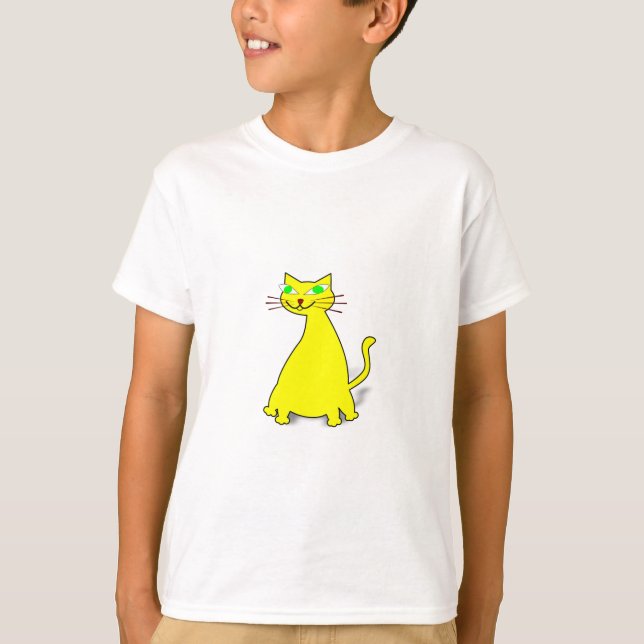 Yellow Fat Cat T-Shirt (Front)