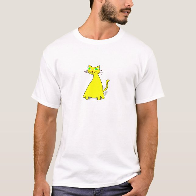 Yellow Fat Cat T-Shirt (Front)