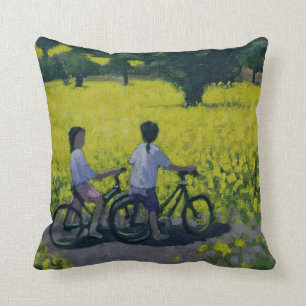 Yellow Field Kedleston Derby Cushion