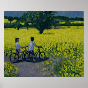 Yellow Field Kedleston Derby Poster