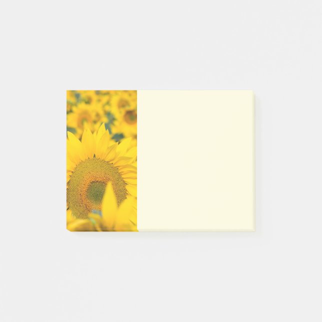 Yellow Field of Sunflowers Photograph Post-it Notes (Front)