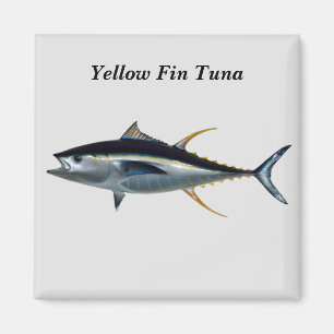 Yellow Fin Tune Game Fish Magnet