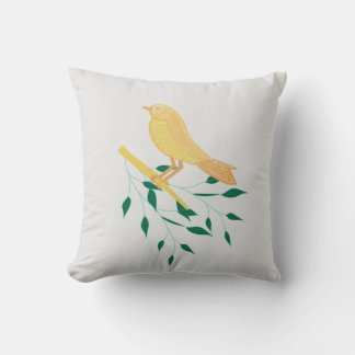 Yellow Finch Cushion