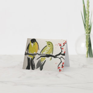 Yellow Finch - Greeting Card Blank Inside